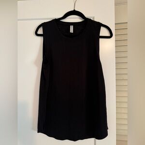 Athletic Breezy Black Sleeveless Top